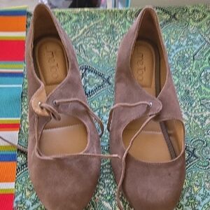 Stylish Brown Suede Women's Shoes